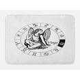 thumbnail image 1 of Virgo Bath Mat, Black and White Zodiac Sign Horoscope Greek Culture Inspired Elements Mythological, Plush Bathroom Decor Mat with Non Slip Backing, 29.5" X 17.5", Black White, by Ambesonne, 1 of 2
