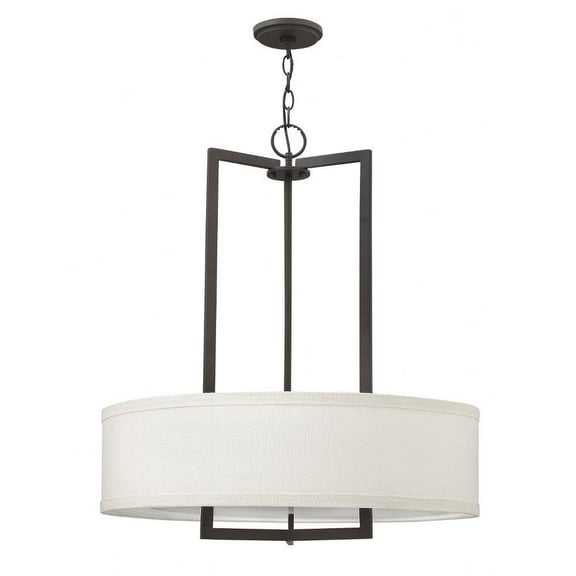 3 Light Medium Drum Chandelier in Transitional Style 26 inches Wide By 30.25 inches High-Buckeye Bronze Finish-Incandescent Lamping Type Bailey Street