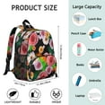 thumbnail image 2 of Romantic Rose and Peony Students Backpack - Artistic Floral Print with Comfortable Dual Shoulder Support, Lightweight and Water-Resistant, 2 of 6