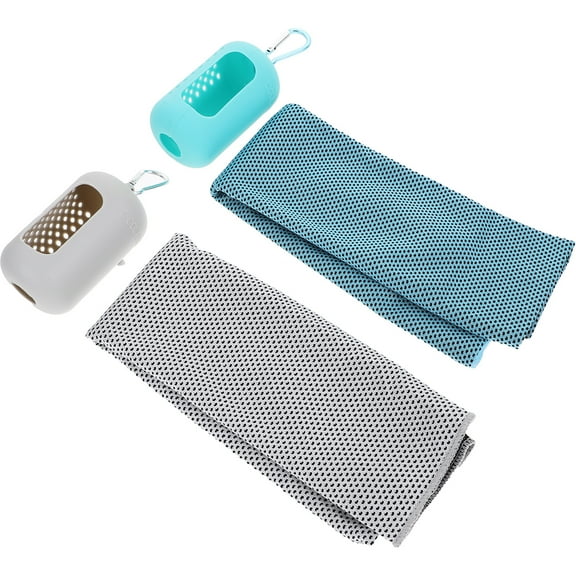 2 Sets Outdoor Sports Cooling Towel Gym Towels for Women Sweat-absorbing Yoga Fitness Travel