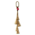 thumbnail image 2 of Metal Bells Hanging Christmas Decoration, Antique Gold, 32", by Holiday Time, 2 of 5