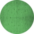 thumbnail image 1 of Ahgly Company Indoor Round Oriental Emerald Green Industrial Area Rugs, 6' Round, 1 of 4