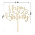thumbnail image 2 of Cake Topper Naicaek Hecho a Mano con Brillo de Madera para Cumpleaños, 2 of 6