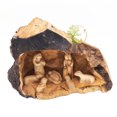 thumbnail image 6 of Nativity Scene Set Carved Inside On An Olive Tree Branch - Holy Land Nativity - Wooden Manger Scene Nativity For Christmas Decoration, 6 of 7