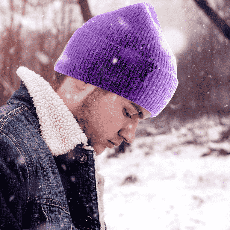 Ozy Beanie Hat for Women Men Winter Hat Womens Cuffed Beanies Knit Skull Cap Warm Ski Hats, One Size,Cool Beanie Style, Purple Ozy Beanie Hat for Women Men Winter Hat Womens Cuffed Beanies Knit Skull Cap Warm Ski Hats, One Size,Cool Beanie Style, Purple