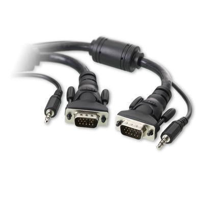 - Belkin Components Display / Audio Cable - 15 Pin Hd D-sub (hd-15); 3.5mm Stereo - Male - 15 Pin Hd