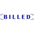 thumbnail image 1 of Printtoo Billed Self Inking Rubber Stamp Pre-Inked Office Stamp- Home Office Business Stationery, Blue- 42 x 9 mm, 1 of 7