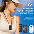 thumbnail image 3 of Mini Body Camera, Wearable Action Body Cam with Audio & Video- Thumb Hands Free Waterproof Recording Wearable Cameras - for Work Travel Pet Walk Swim(White), 3 of 9