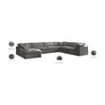 thumbnail image 2 of Meridian Furniture Cozy Gray Velvet Modular Sectional, 2 of 8