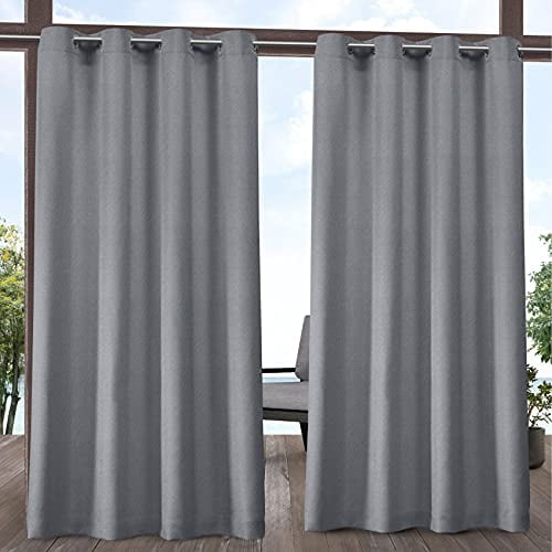 Exclusive Home Curtains Biscayne Panel Pair 54x96 Navy