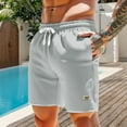 thumbnail image 2 of Mens Button Down Shirt Carpenter Shorts Nylon Shorts Mens Linen Short Big Little Threads Men for Men Beach Sweat Pant Cabin Creek Athletic with Pockets GY2 XL, 2 of 4