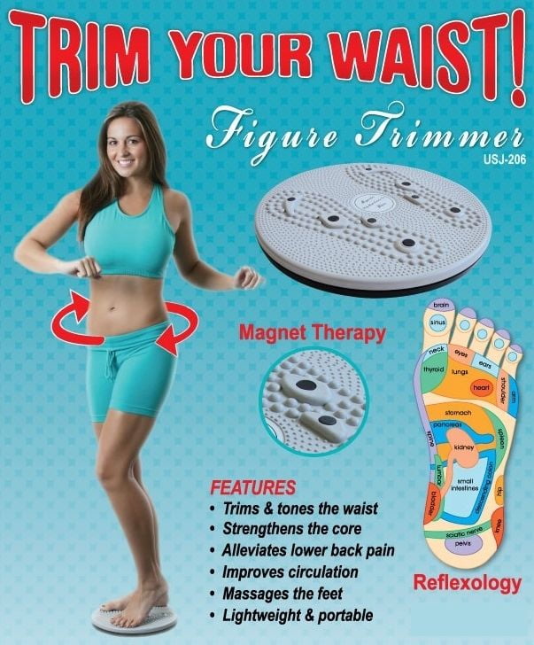 U.S. Jaclean Fitness Exercise Figure Trimmer Ab Aerobic Waist Twisting Disc Board