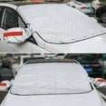 thumbnail image 1 of Funda Magnética Universal para Parabrisas de Coche | Protector Solar y de Nieve para Todo Tipo de Clima | Funda de Aluminio de 225 X 110 Cm con Correas Elásticas | Compatible con Vehículos, 1 of 6