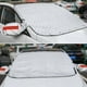 thumbnail image 1 of Funda magnética para parabrisas de coche | Parasol y protector de nieve para todo tipo de clima | Lámina de aluminio de 225 x 110 cm | Compatible con varios vehículos | Fácil instalación con correas, 1 of 9