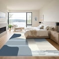 thumbnail image 3 of ODIKA 5'x7' Machine Washable Non-Slip Area Rug, Abstract Navy Blue High Traffic Rug, Blue, 1055737, 3 of 7