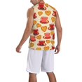 thumbnail image 5 of Easygdp Dinosaur Basketball Player Men's Mesh Basketball Jersey Quick Drying Sleeveless Shirts Fitted Muscle Tank Tops Sport Round Neck T-Shirt - 3X-Large, 5 of 9