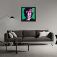 thumbnail image 3 of Stephen Chambers 20x20 Black Modern Wood Framed Wall Art Titled - Marty Feldman, 3 of 6