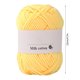 thumbnail image 3 of Hilo De Tejer Ovillo de algodón de leche de 25 g, 4 capas, suave, para tejer a mano y a crochet, color amarillo pollo (1 unidad) JASKFLY, 3 of 8