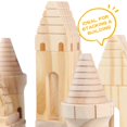 thumbnail image 4 of Bloques de madera para construir castillos Garlictoys, 75 piezas, para niños Garlictoys Garlictoys, 4 of 8