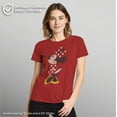 thumbnail image 2 of Women's Minnie Mouse Portrait Distressed Graphic Tee - Fun & Stylish Design, 2 of 9