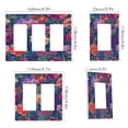 thumbnail image 2 of Yayeee Rocker Switch Wall Plate 3-Gang 6.5"x4.6" Home Decorative Outlet Cover, Blooming Flowers Pattern, 2 of 6