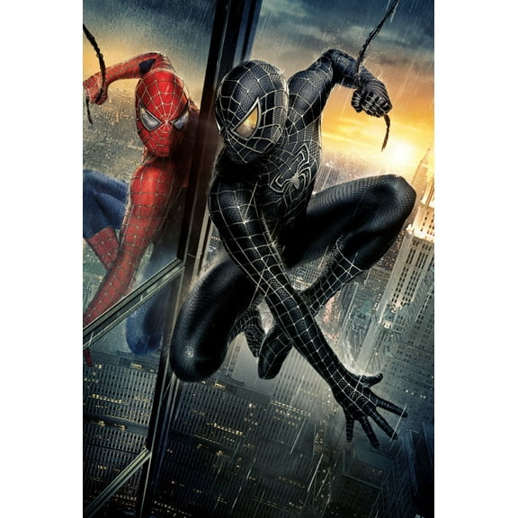 Spiderman Movie Poster 12x16 Print on Metal Sign 12in x 16in Multi-Color Square Adults Best Posters