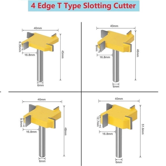 Router Bit Shank Surfacing 1 4 Inch Carbide Tipped Cutter Handle A Fangkenuo
