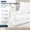 Bright White, variant on Queen Deep Pocket Fitted Sheet - Soft Microfiber Bottom Sheet - Shrink Resistant, Fade Resistant, Easy Care - Denim Blue - 1 Pc