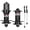 Black, variant on Nieyigj MTB Bike Hub Front Rear HG 8-11 Speed 4 Claws 36 Holes Disc Brake Hubs with Quick Release Lever, Red (3.9 inches / 100 mm)