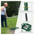 thumbnail image 4 of Lawn Leveling Rake, Heavy Duty Leveler Tool with 180° Rotatable Head & 67’’ Long Handle, Garden Rake for Yard Garden Golf Course, Soil Sand, Dirt Surfaces (30’’L x 10’’W), 4 of 7