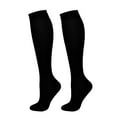 thumbnail image 2 of Compression Socks for Women, Comfort and Fatigue Relief, Improved Blood Circulation with Graduated Compression, Prefect for Nurse, Runners, Athletes, Black(L), 2 of 7