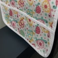 thumbnail image 3 of Turtle Microwave Oven Cover, Pre- Themed Cartoon Design Happy Turtle in Random Alignment, Water Resistant Organizer with Pockets for Kitchen, 36" x 12", Multicolor, by Ambesonne, 3 of 4