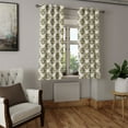 thumbnail image 2 of Ambesonne Grommet Curtain, , 50"x72", Cream Mustard Dark Grey, 2 of 5