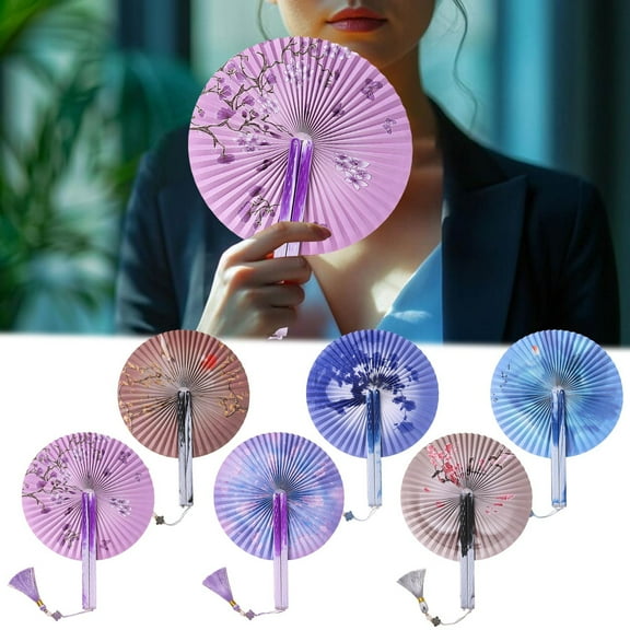 Magnetic Suction Folding | Ancient Style | Children's Dance Hanfu | 18CM/36CM | Lightweight Polyester | Easy Open Design | DIY Crafts & Photography Prop | Elegant Gift Option