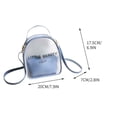thumbnail image 4 of CHUANK Storage Trunks & Bag Transparent Backpack Clear Backpack Transparent Mini Backpack Suitable For Students‘ Bags for Security Work Concert Sport Festival Travel Multicolor, 4 of 7