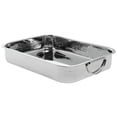 thumbnail image 3 of HUBERT Roasting Pan Stainless Steel with Hammered Finish - 10"L x 7 11/16"W x 2"H, 3 of 3