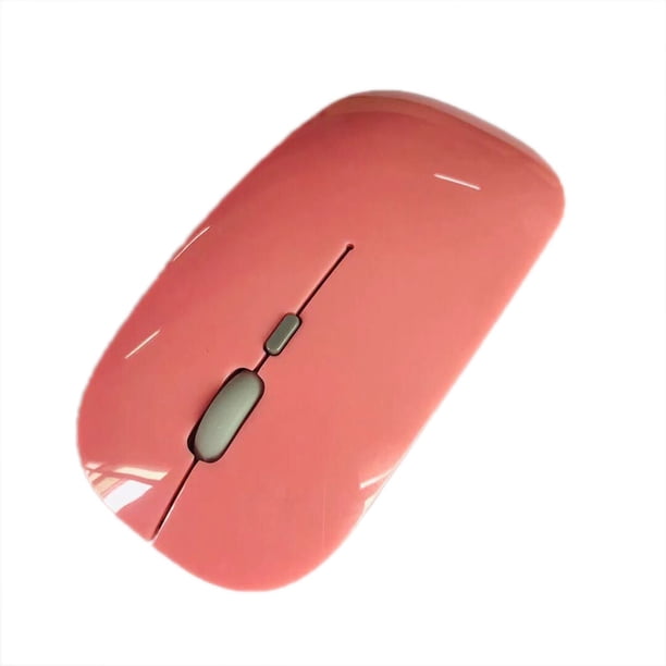 Seitruly Ratón inalámbrico recargable KOGOTA, receptor USB, ahorro de energía, silencioso, para escritorio, portátil, ordenador, ratón para juegos Computadoras y accesorios rosado