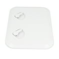 thumbnail image 1 of Deck Inspection Cover, UV-Resistant With 2 Recessed Handles Deck Hatch Replacement Deck Inspection Hatch With Lock For Boat For Marine Black,White, 1 of 8