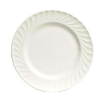 Tuxton China MEA-104 Meridian American 10.5 in. Embossed Plate - White - 1 Dozen