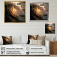 thumbnail image 4 of Designart "Scenic Photo Of Beach Waves" Coastal Waves Floater Framed Canvas Art Print, 4 of 5