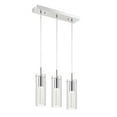 thumbnail image 3 of JONATHAN Y Mium 21.63" 3-Light Modern Style Iron/Crystal/Glass Integrated LED Linear Pendant, Chrome, 3 of 15