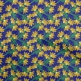 thumbnail image 1 of oneOone Cotton Cambric Mustard Yellow Fabric Floral Craft Projects Decor Fabric Printed By The Yard 42 Inch Wide, 1 of 1
