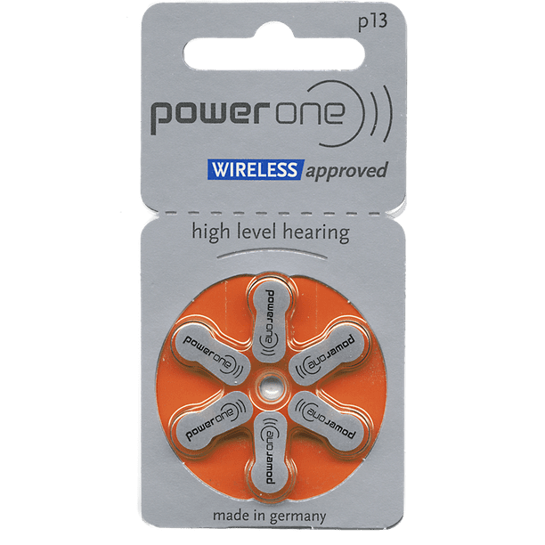 Power One P13 No Mercury Hearing Aid Batteries (6 Batteries) - Walmart ...