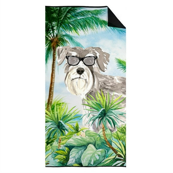 Carolines Treasures CK3002TWL3060 Schnauzer 1 Premium Beach Towel 30W X 60H multicolor