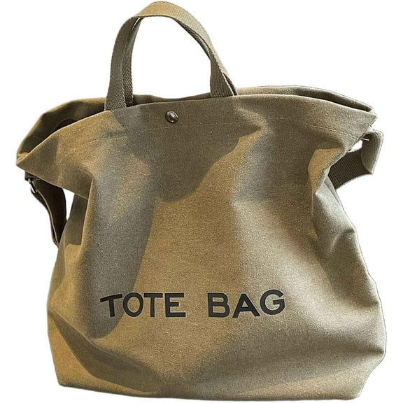 JennyShop  Commuter Handbag and Shoulder Bag, Canvas Retro Tote Bag - Large Capacity Women Bag