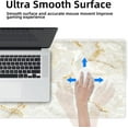 thumbnail image 3 of Marble Pattern XXL Large Mouse Pad - Long Extended Mousepad Desk Pad, Non-Slip Rubber Base, Stitched Edges, Thin Pad, Ideal for Computer Keyboard, 31.5x11.8x0.12 Inch, 3 of 6