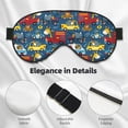 thumbnail image 4 of Naloa Vehicles Cartoon with Funny Drivers,Animal Drivers Print Sleep Mask for Sleeper, Light Blocking Sleeping Eye Mask for Women Men, Eye Shade with Adjustable Strap for Travel, Nap,Meditation, 4 of 7