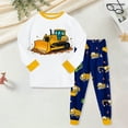 thumbnail image 2 of eczipvz Boys Pajamas 95% Cotton Truck Pjs Toddler Sleepwear Kids Winter Clothes Set,Size 7-8 Years, 2 of 5