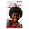 thumbnail image 1 of Gorro de dormir de satén Donna Collection, negro, 1 of 1