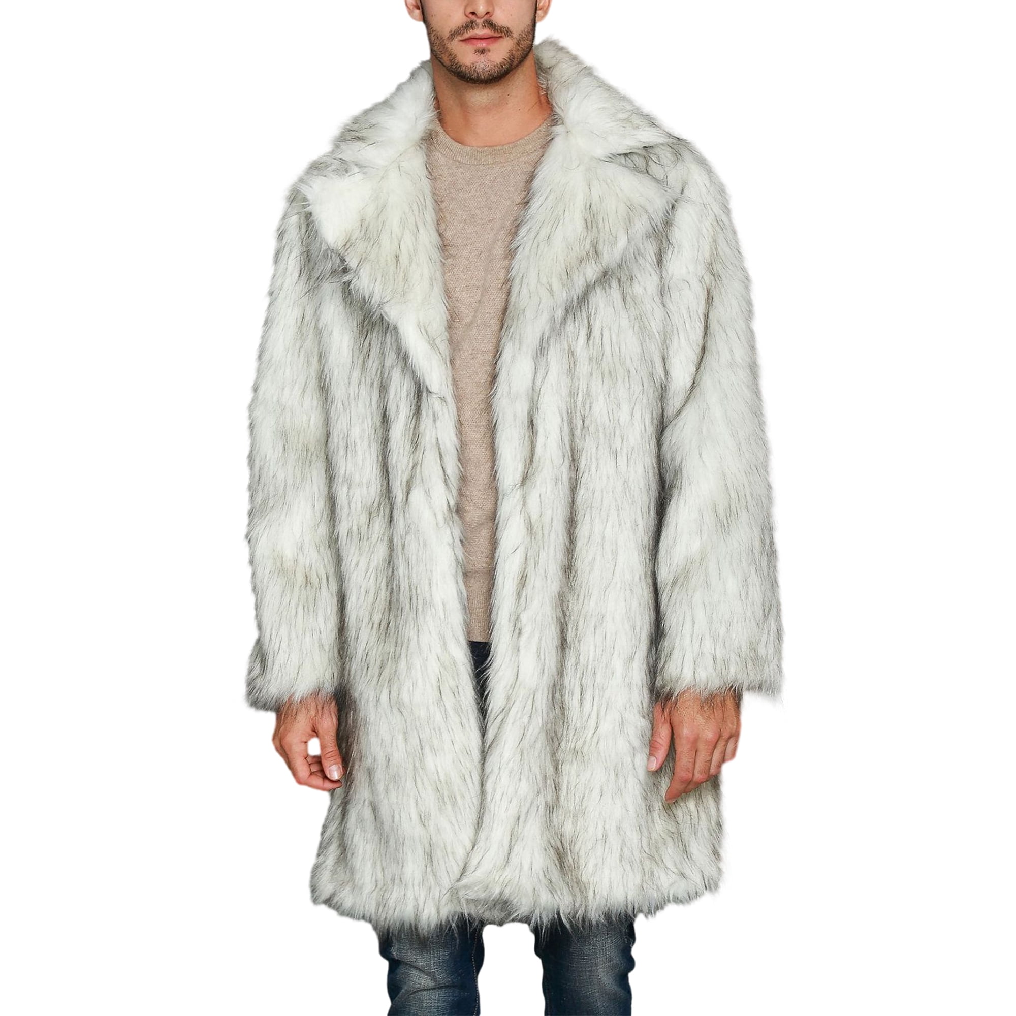 Long sleeve lapel fur coats hotsell